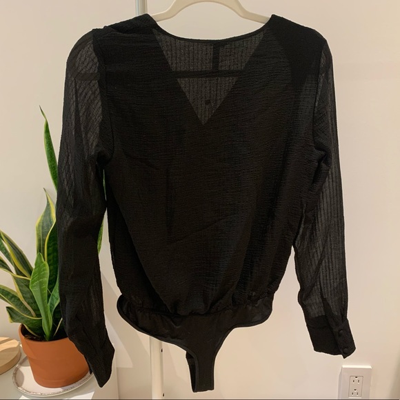 Vero Moda black blouse bodysuit - Picture 2 of 5